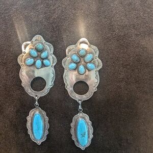Rocki Gorman Sterling And Turquoise Earrings.